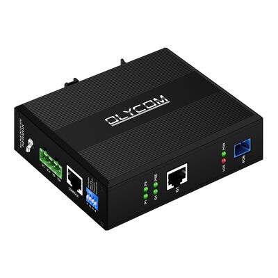 औद्योगिक गीगाबिट xPON PoE ONU. DIN रेल माउंट के साथ EPON/GPON फाइबर एक्सेस डिवाइस