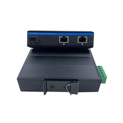 कठोर नेटवर्क स्विच 10/100Mbps फाइबर फास्ट ईथरनेट अनमैनेज्ड IP40 DC12V DC24V