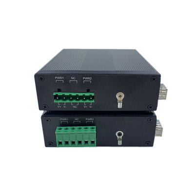 कठोर नेटवर्क स्विच 10/100Mbps फाइबर फास्ट ईथरनेट अनमैनेज्ड IP40 DC12V DC24V