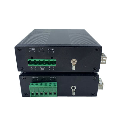 औद्योगिक नेटवर्क स्विच गीगाबिट फाइबर दीन रेल 6KV सर्ज IP40 फैनलेस अनमैनेज्ड