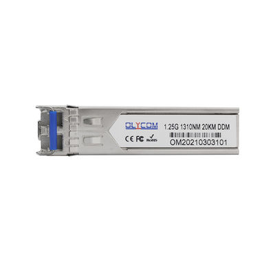 1.25Gb/S SFP मॉड्यूल ट्रांसीवर गीगाबिट ईथरनेट मॉड्यूल LR 20km सिंगल मोड CE RoHS