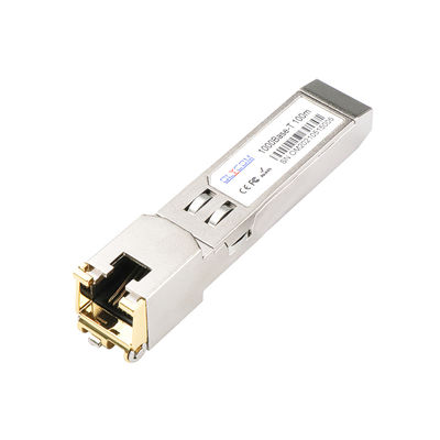 10/100/1000BASE-T RJ45 SFP मॉड्यूल ट्रांसीवर 100m ओवर Cat5 UTP केबल हॉट प्लगेबल