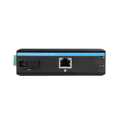 औद्योगिक ईथरनेट मीडिया कनवर्टर IEEE802.3af/At रग्ड नेटवर्क अनमैनेज्ड CE DC48V