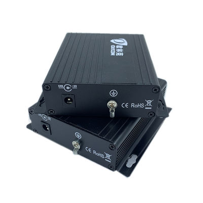 एनालॉग वीडियो मीडिया कनवर्टर RS485/RS422 डेटा SM/MM फाइबर एक्सटेंशन CE DC5V DC12V के साथ