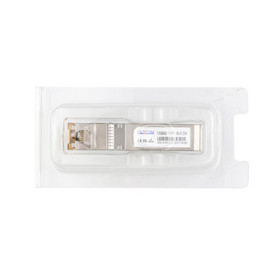 सिस्को 10G कॉपर एसएफपी मॉड्यूल ट्रांससीवर 30m RJ45 पोर्ट हुआवेई मिक्रोटीक कम्पेटिबल CE RoHS