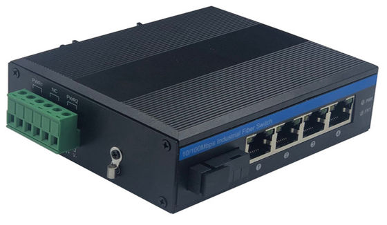 10/100 एमबीपीएस 5 पोर्ट औद्योगिक नेटवर्क स्विच हब एससी कनेक्टर ऑटो एमडीआई / एमडीआईएक्स