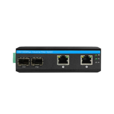 ओलीकॉम इंडस्ट्रियल नेटवर्क स्विच 100M/1G SFP फाइबर अनमैनेज्ड फैनलेस IP40 रेटेड DC12V