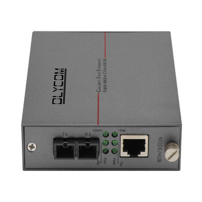 सिंगल मोड फाइबर मीडिया कन्वर्टर गीगाबिट ईथरनेट DC5V 2U चेसिस माउंट अनमैनेज्ड CE