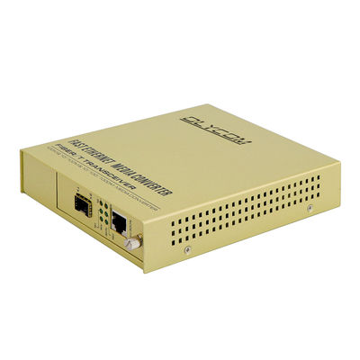 एसएफपी सिंगल फाइबर मीडिया कन्वर्टर 10/100Mbps एसी इनपुट अनमैनेज्ड एलएफपीटी 2किमी 20किमी सीई