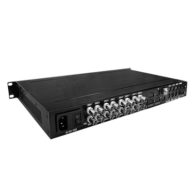 16 पोर्ट AHD CVI TVI CVBS वीडियो टू फाइबर कन्वर्टर HD 1080P सीसीटीवी निगरानी AC220V
