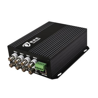 8 पोर्ट बीएनसी वीडियो डेटा ईथरनेट फाइबर मीडिया कन्वर्टर DC12V स्टैंडअलोन टाइप:
