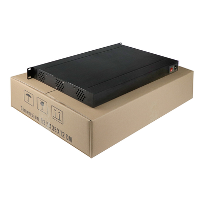 16 Por AHD CVI TVI वीडियो मीडिया कनवर्टर 1080p 4K AC 220V ST पोर्ट 1U रैक