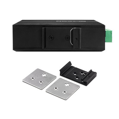 मिनी 5-पोर्ट गीगाबिट औद्योगिक फाइबर एसएफपी स्विच अनमैनेज्ड डीआईएन रेल डीसी12वी